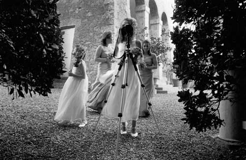 Photo taken during preparations of a wedding in Siena