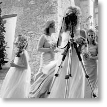 siena wedding, photo of a wedding reception. Little bridemades photo