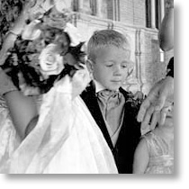 photo taken at a siena wedding, childern at Siena town hall